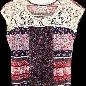Ten Sixty Sherman Girls Boho Top and Tucker Tate Shell, Size XL